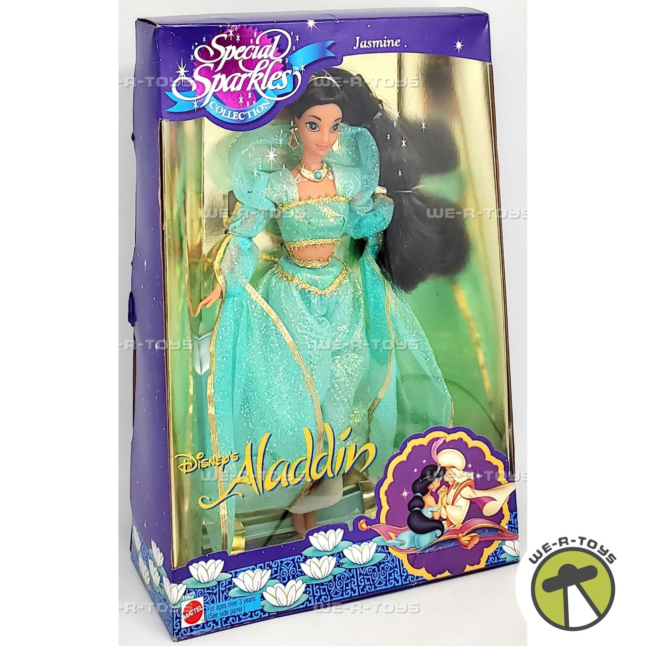 Disney's Aladdin Special Sparkles Jasmine Doll 1994 Mattel No