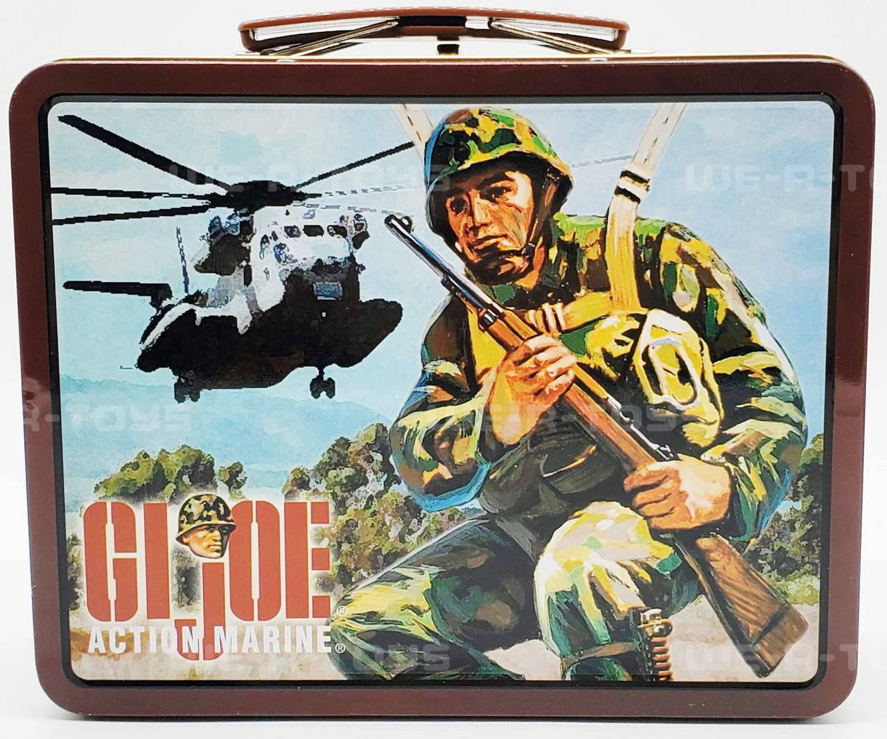G.I. Joe Action Marine Helicopter Tin Lunchbox 2000 Hasbro NEW