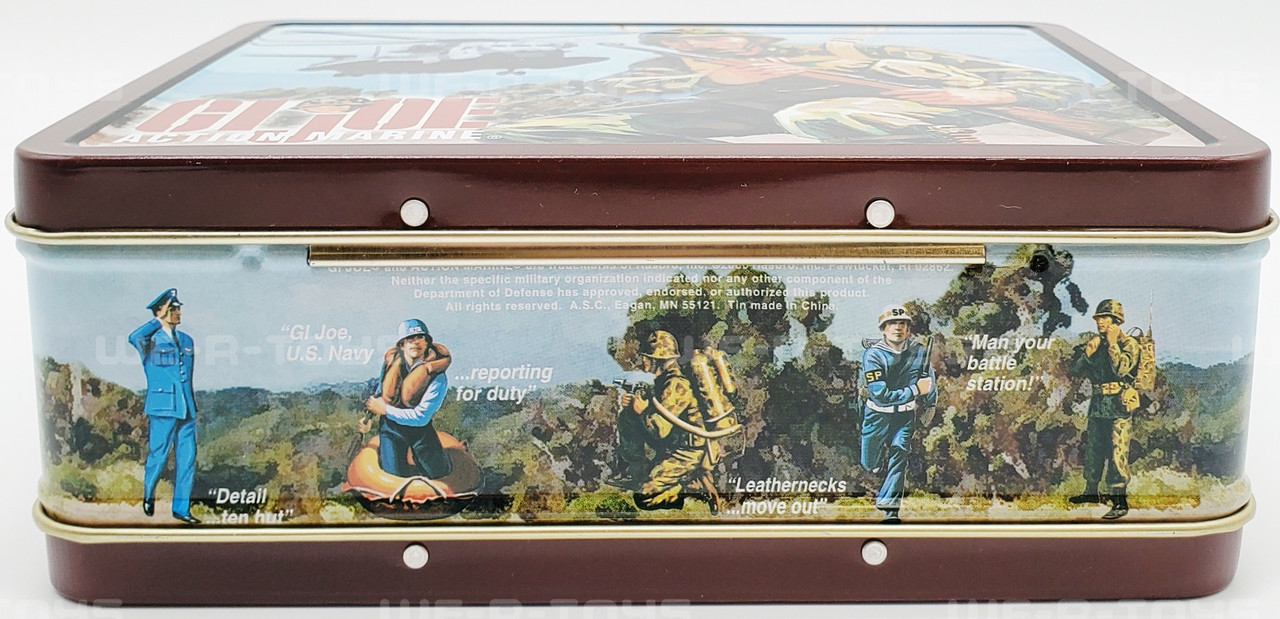 G.I. Joe Action Marine Helicopter Tin Lunchbox 2000 Hasbro NEW