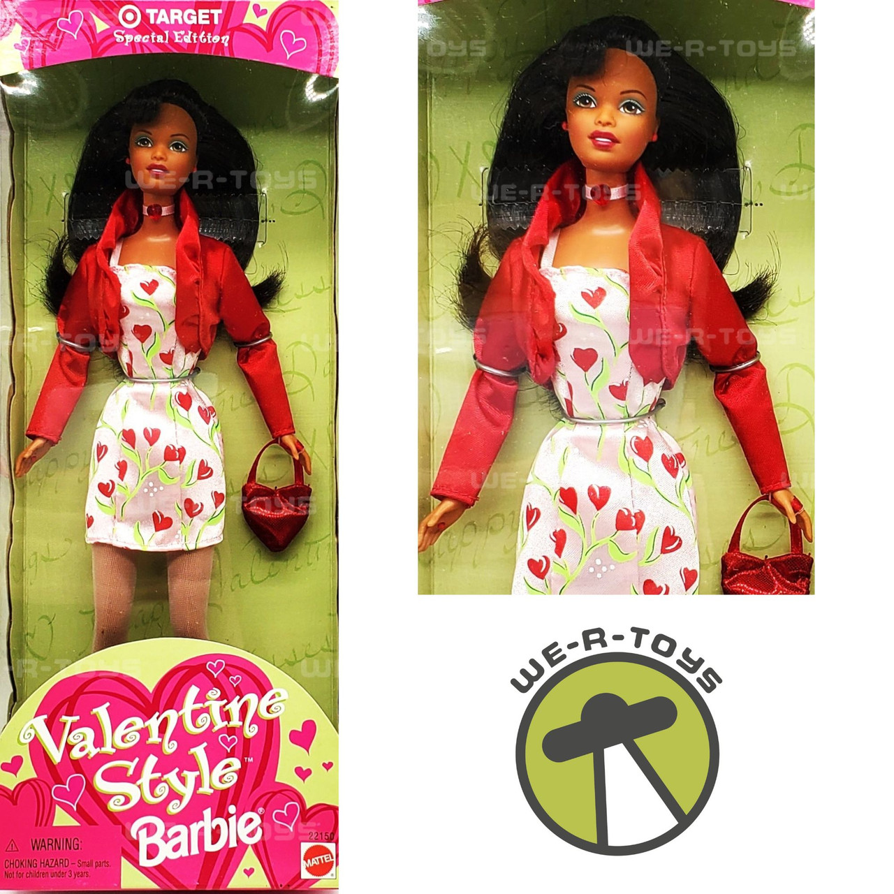 Barbie 1998 Target Valentine Style African American Doll - We-R-Toys