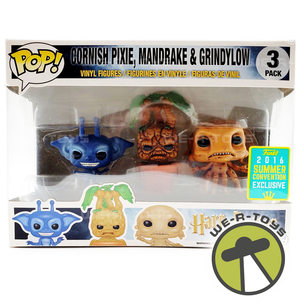 Funko Pop Minis Harry Potter Cornish Pixie, Mandrake and Grindylow