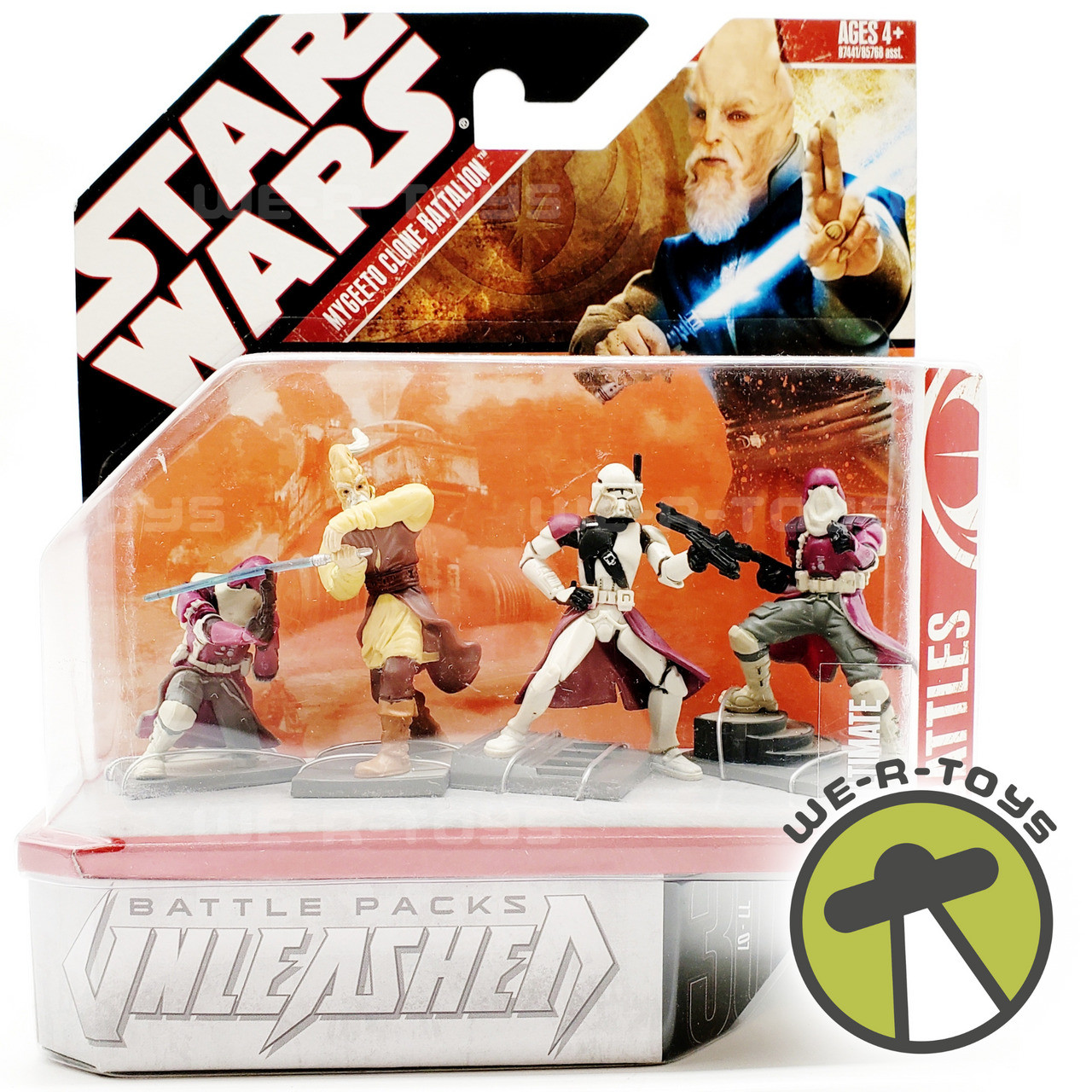 Star Wars Unleashed Battle Packs Mygeeto Clone Battalion Figure 4 Pack