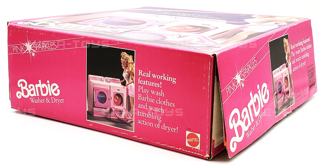 Barbie Washer & Dryer Pink Sparkles Furniture Collection 1990 Mattel -  We-R-Toys