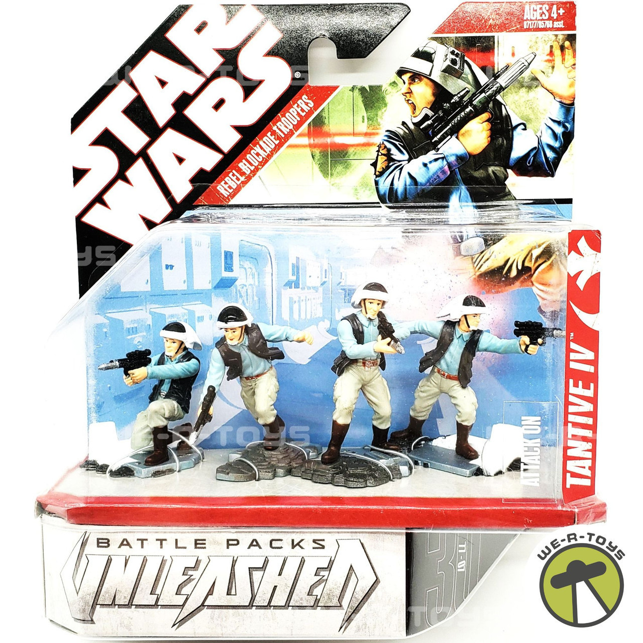 Star Wars Unleashed Battle 4 Pack Episode 4 Rebel Blockade Troopers