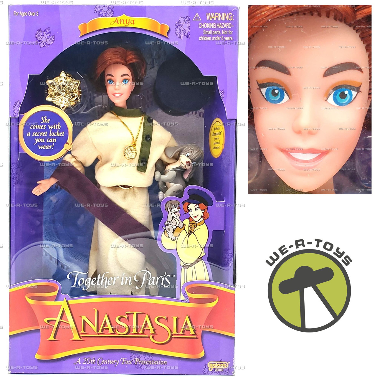 Anastasia Together in Paris Anya Doll and Dog Pooka 1997 Galoob