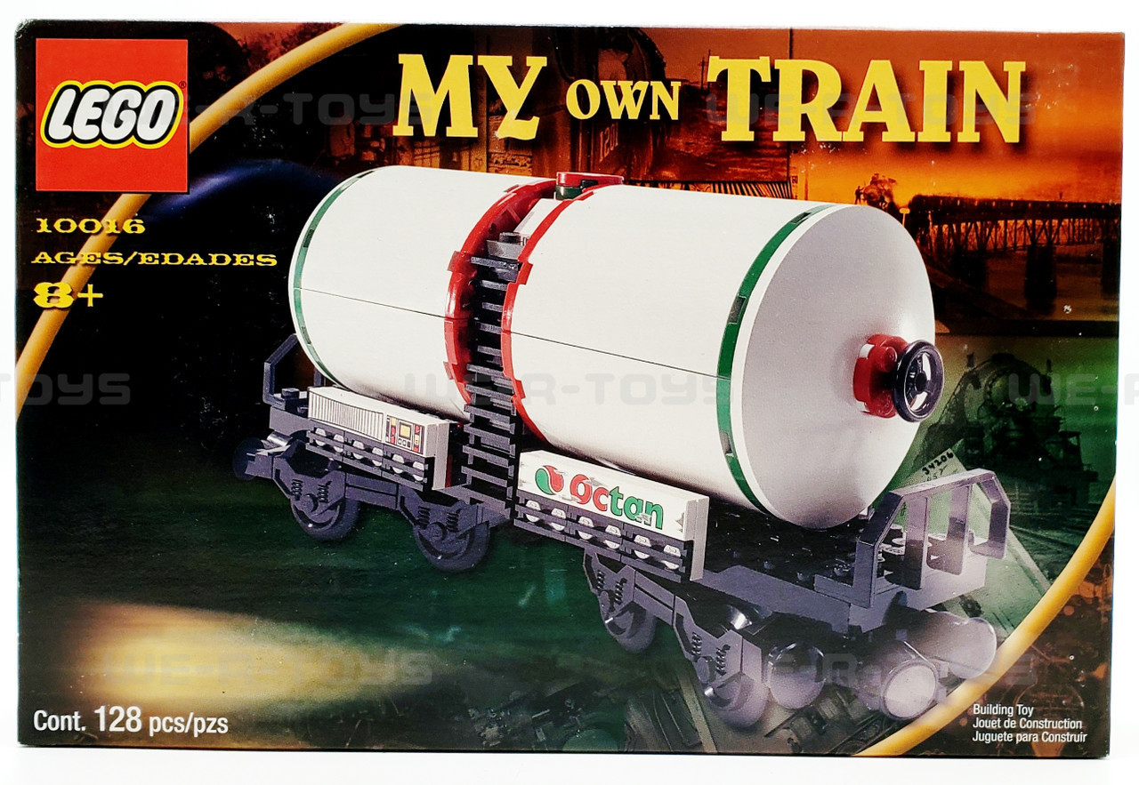 Lego 10016 My Own Train Tanker Car 128 Piece Building Block Set