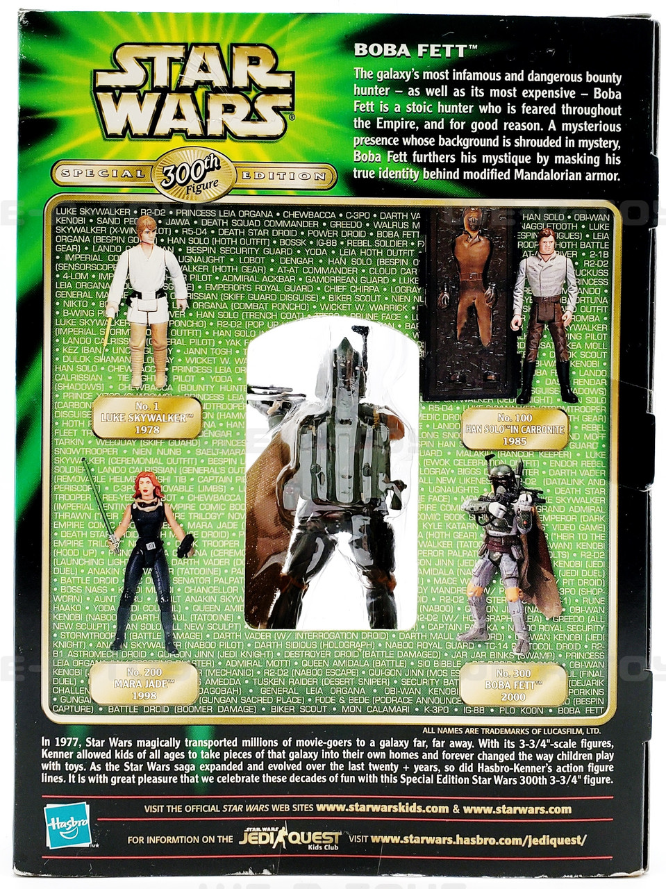Star Wars Special Edition 300th Figure Boba Fett 2000 Hasbro - We
