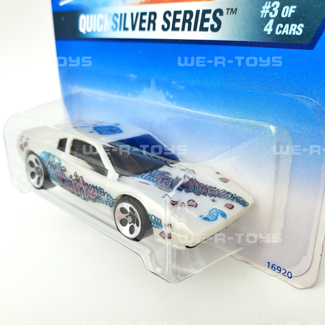 Hot Wheels Ferrari 308 White Blue Purple Tornado Quicksilver Series Mattel  NRFP