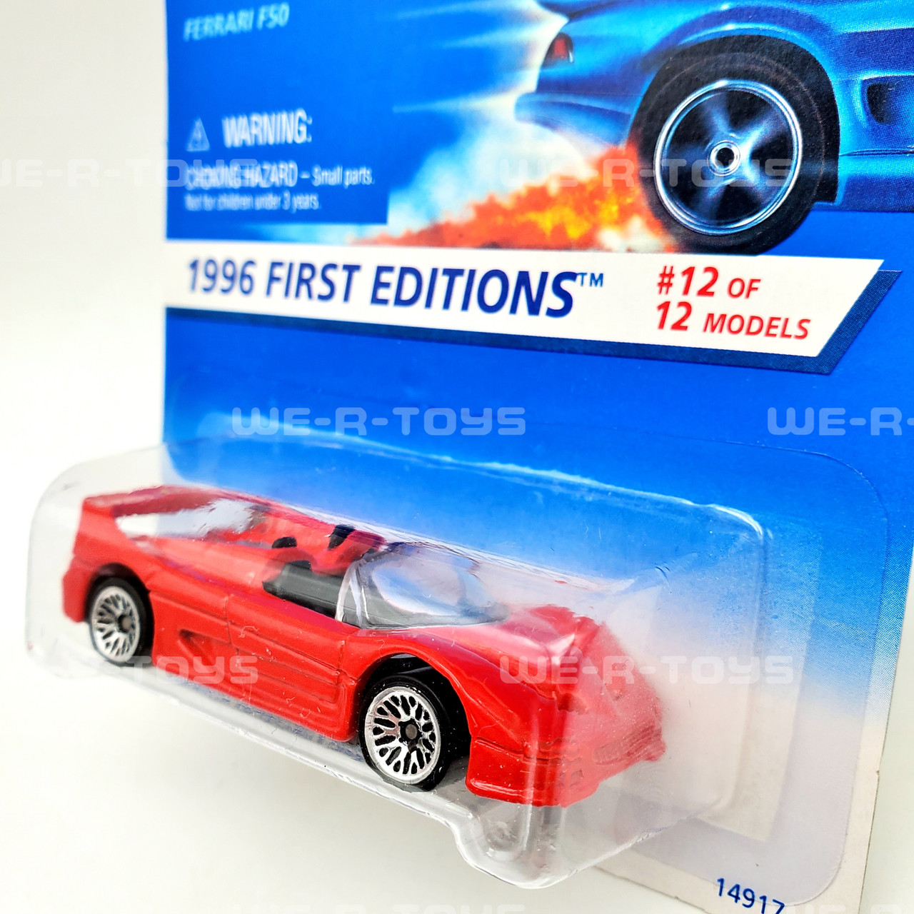 Hot Wheels Ferrari F50 1996 First Editions Red Die Cast Vehicle Mattel NRFP