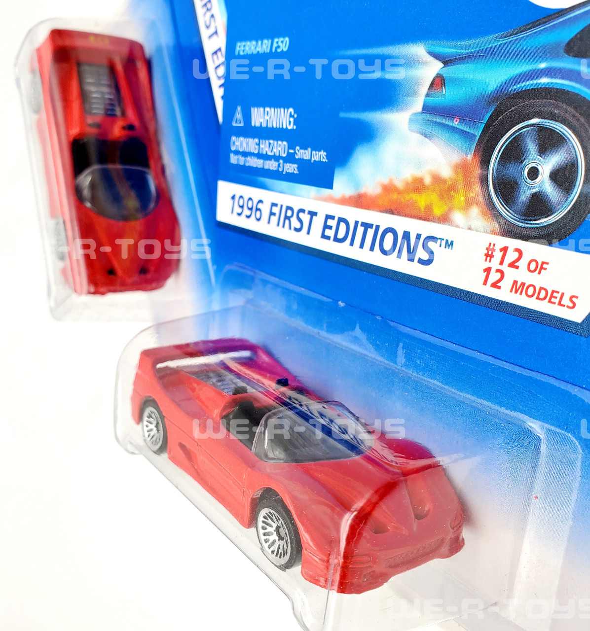 Hot Wheels Lot of 2 Red Ferrari F50 Die Cast Vehicles 1996 First