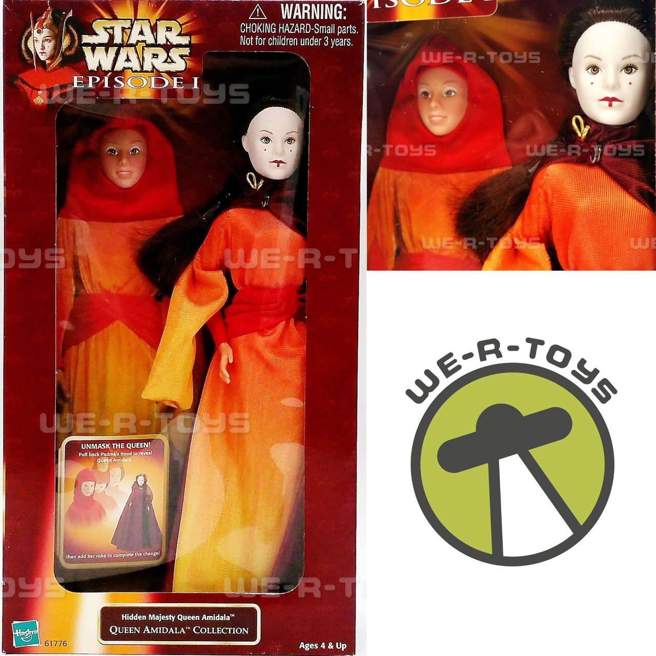 Star Wars Episode 1 Hidden Majesty Queen Amidala Doll 1998 Hasbro 61776