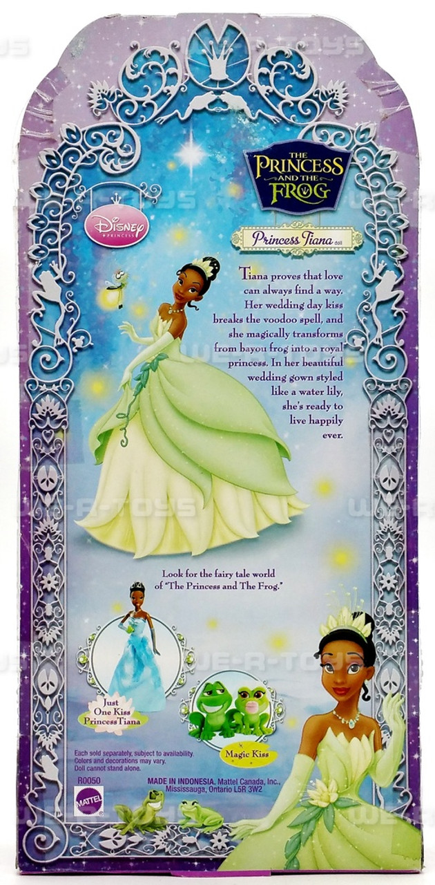 New Disney Princess And The Frog Magic Kiss Plush Set Princess Tiana