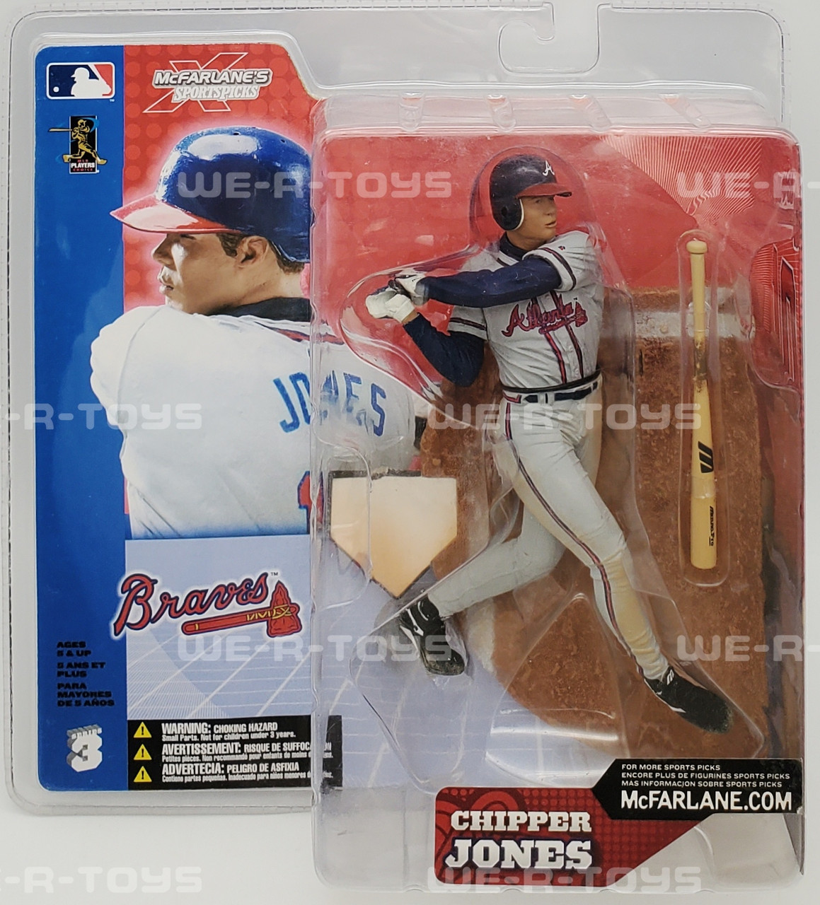 MLB Atlanta Braves Chipper Jones Action Figure 2002 McFarlane Toys