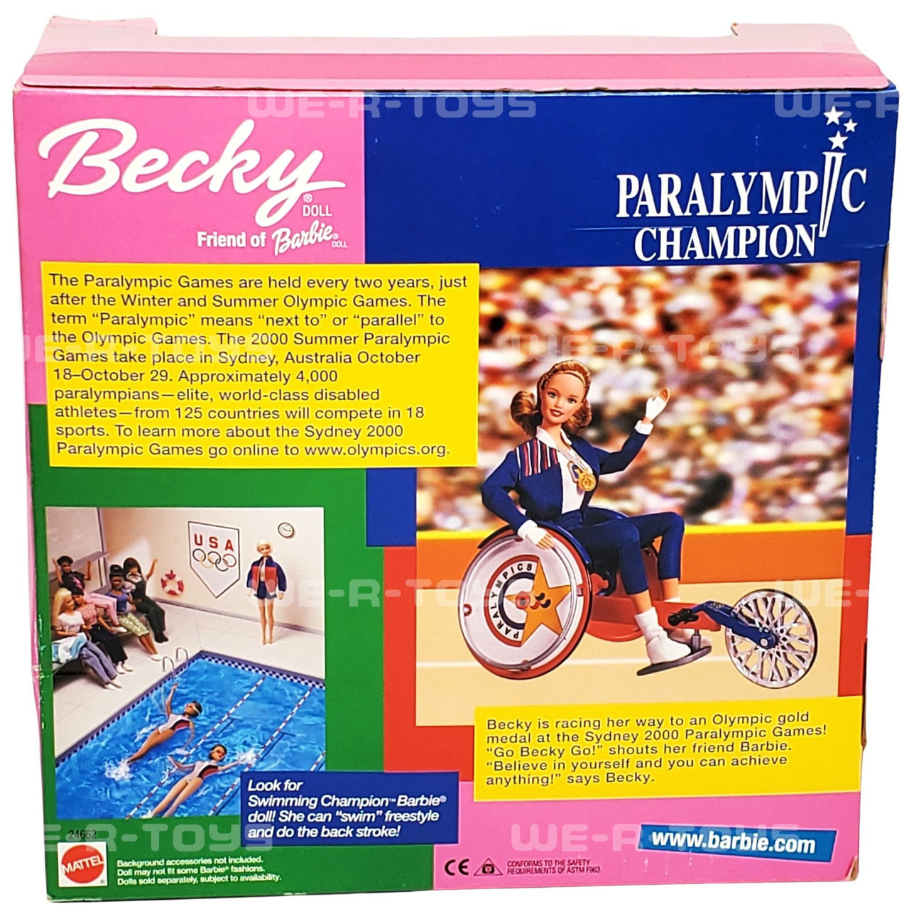 Barbie Becky Paralympic Champion Doll 1999 Mattel #24662 - We-R-Toys