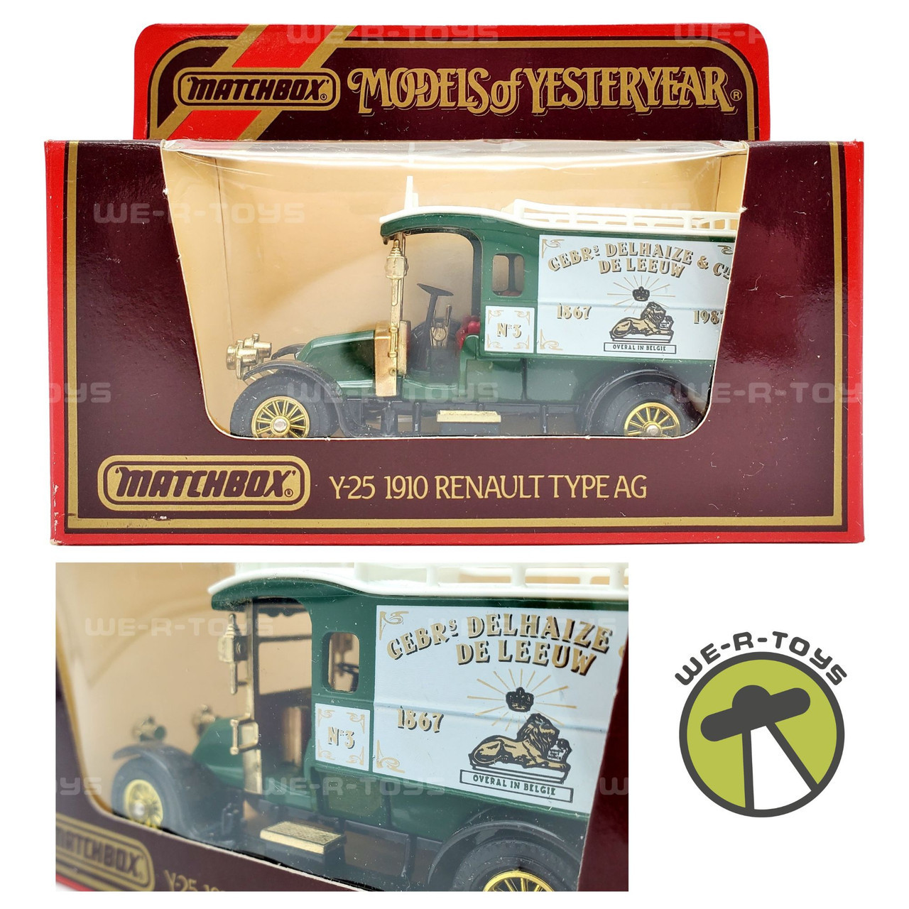 Models of Yesteryear 1910 Renault Type AG Green Delhaize Matchbox