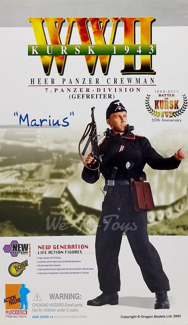 WWII Kursk Heer Panzer Crewman 7 Panzer Division Gefreiter Marius 