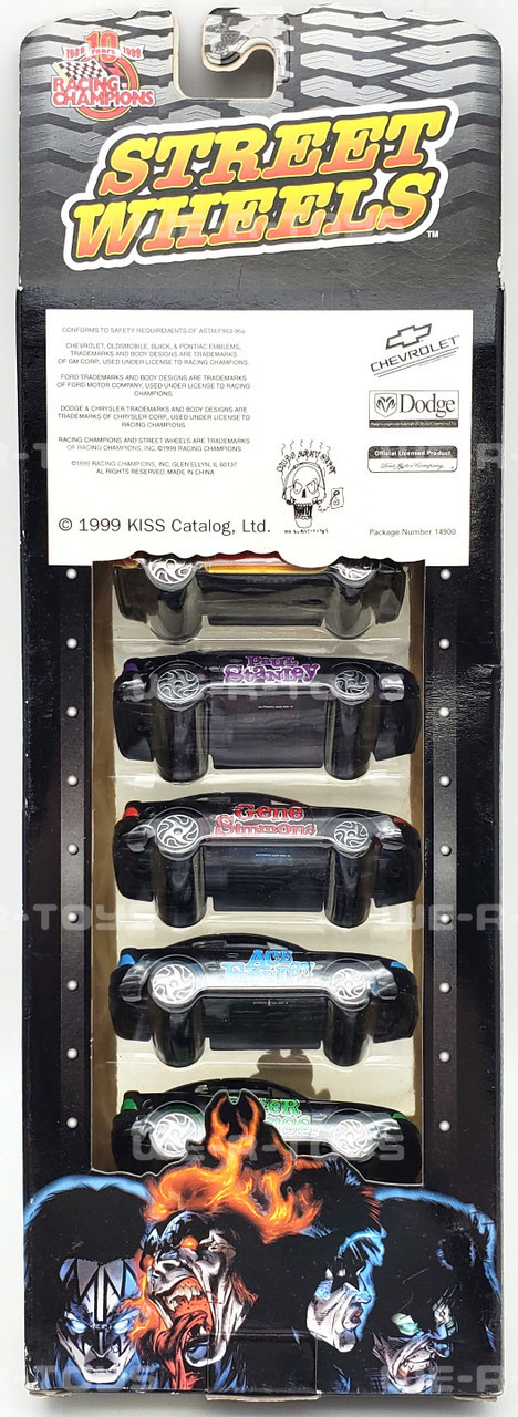KISS Street Wheels Die-Cast 5 Pack Vehicles Racing Champions 1999