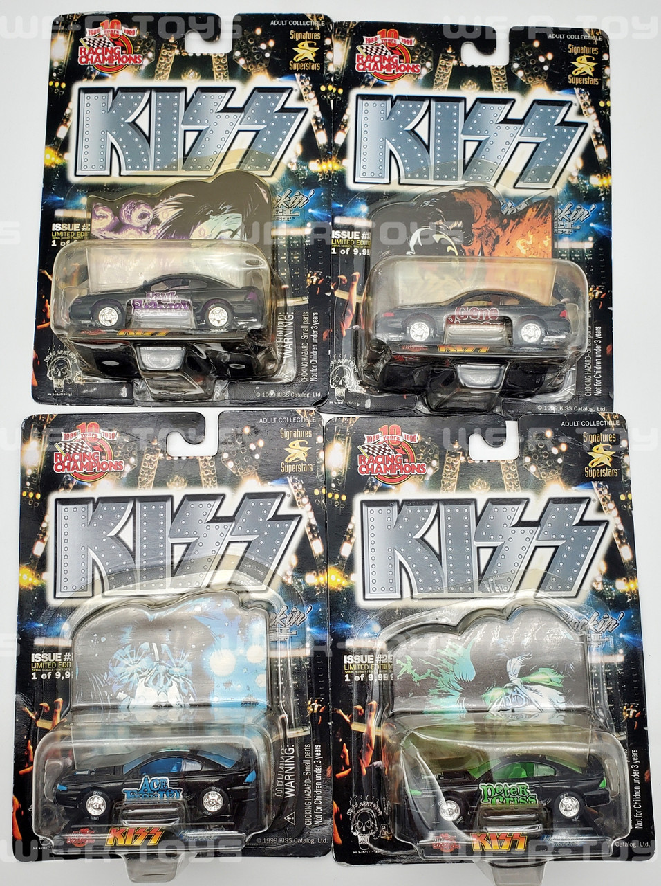 KISS Ford Mustang Die-Cast Lot of 4 Vehicles Racing Champions 1999