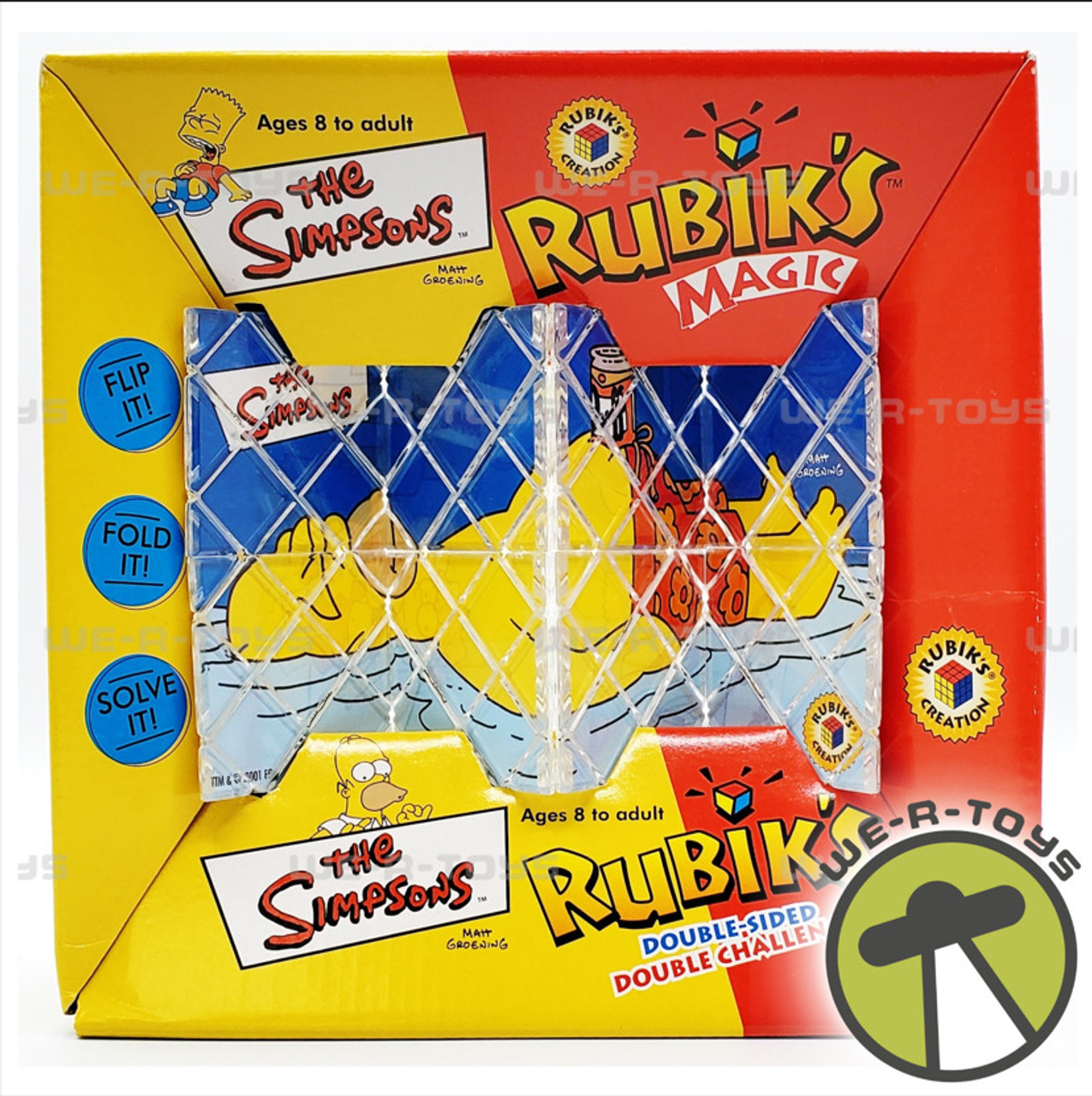 The Simpsons Double-Sided Rubik's Magic Puzzle 2001 Rubik
