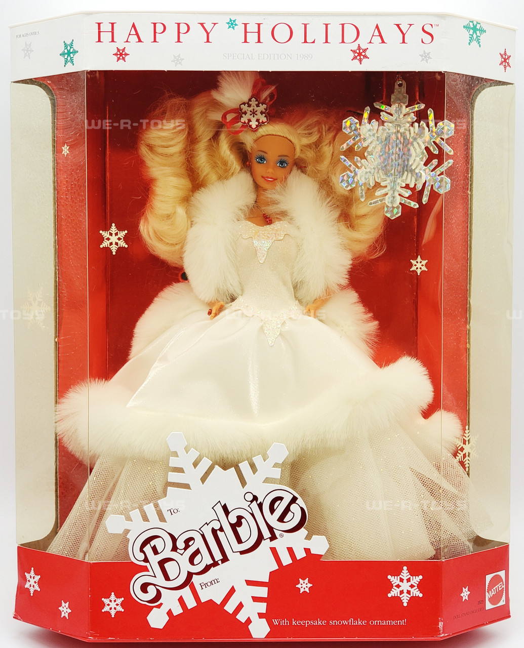 Happy Holidays 1989 Holiday Barbie Worth Barbie Happy Holidays