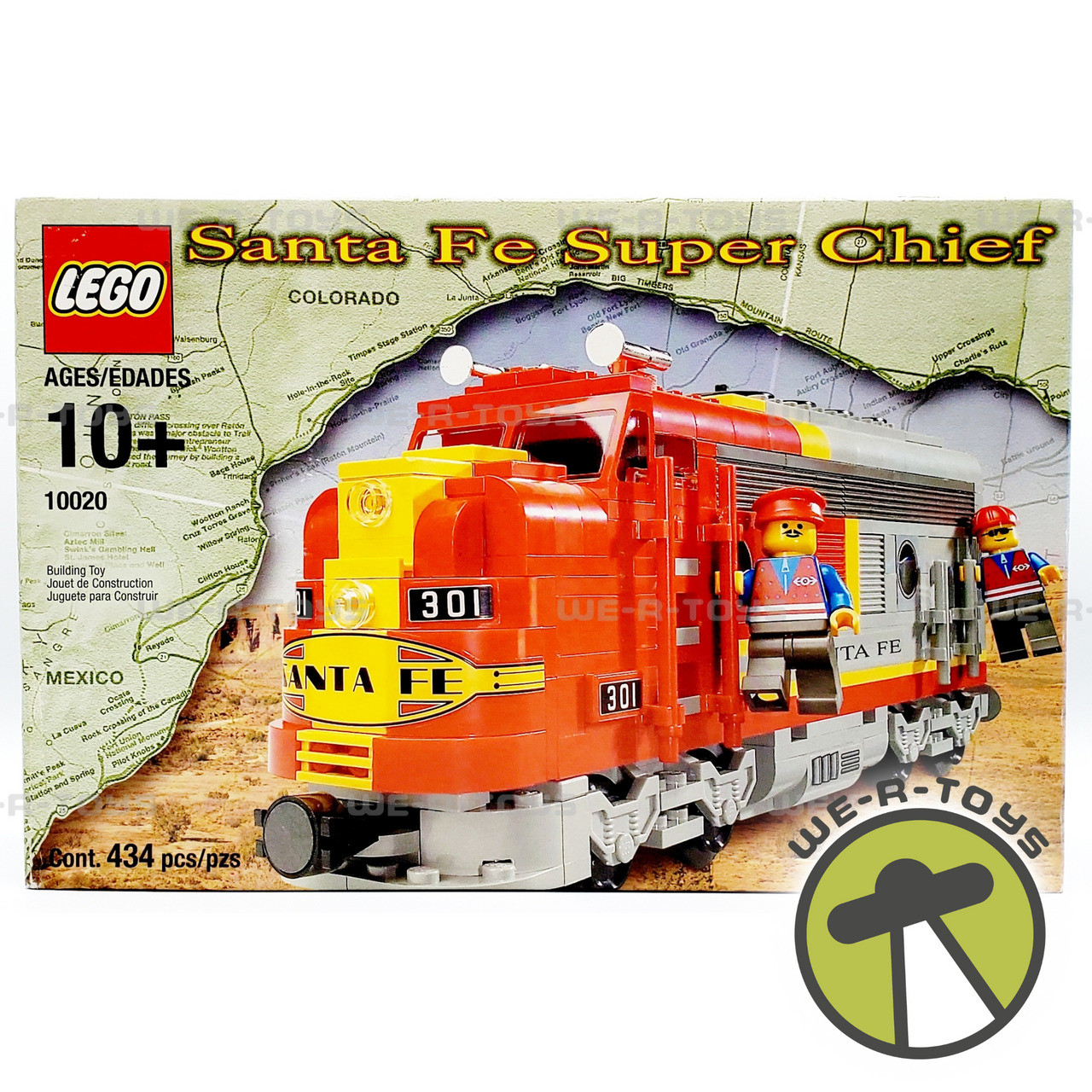 LEGO 10020 Santa Fe Super Chief Train Engine 434 Piece Building Set NEW