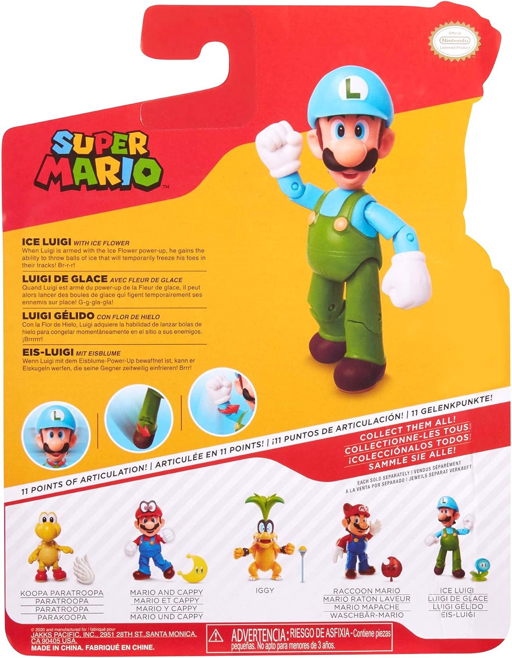 Super Mario Nintendo Collectible Ice Luigi 4