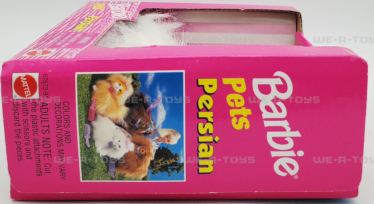 Barbie Pets Persian Cat Plush with Collar and Comb 1998 Mattel