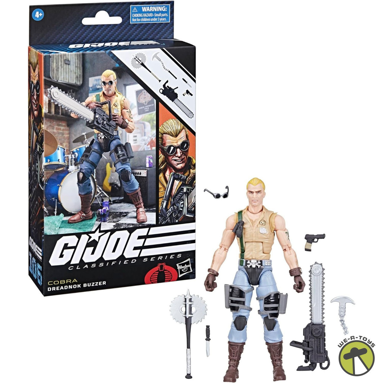 1999年製ケナー社Hasbro G.I.ジョークラシックコレクション4体セット G.I. Joe Classified Series Dreadnok Buzzer Collectible Action