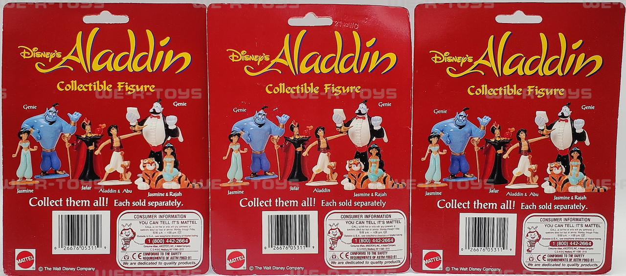 Disney's Aladdin Collectible Figures Set of 6 Vinyl Figures 1992