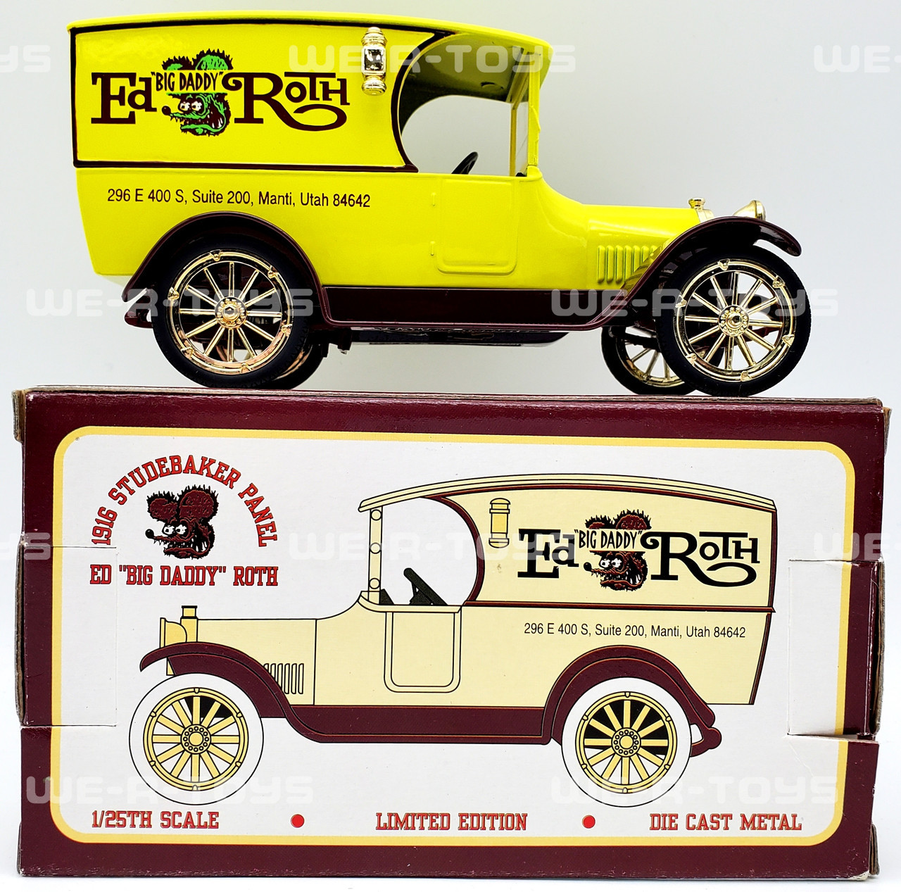 日本製 激レア！1916 AUTOMOBILIA EASTWOOD MOONEYES RATFINK EDROTH エドロスムーンアイズ  Bankラットフィンク Diecast Studebaker 乗用車 - hopemedia.tw