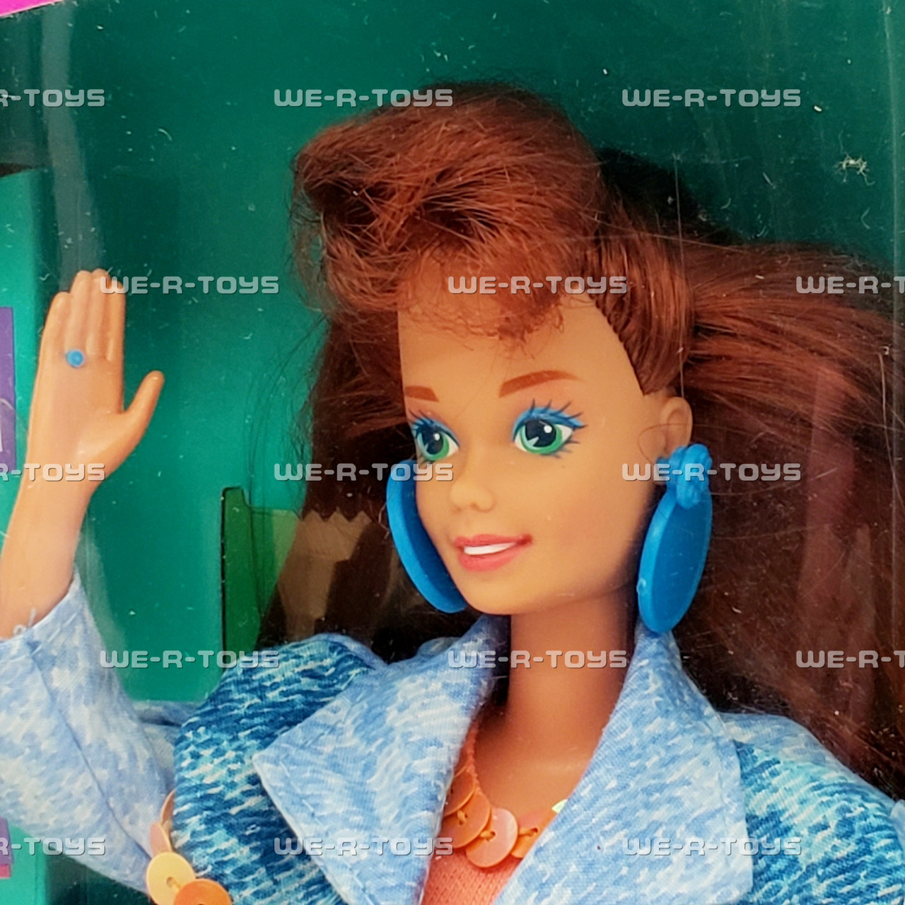 Barbie Cool Creations Paint 'N Dazzle Redhead Doll Set 1993 Mattel