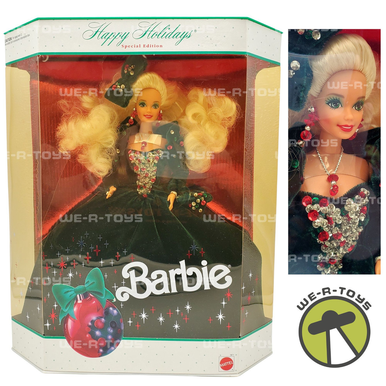 1991 Happy Holidays Special Edition Barbie Doll Mattel #1871 NRFB