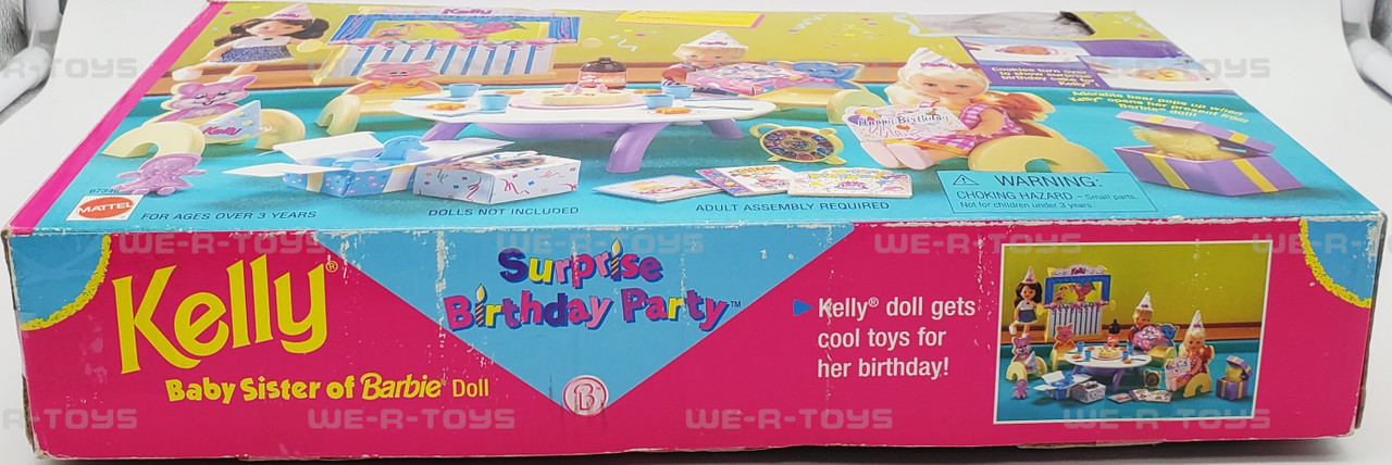 Barbie Kelly Surprise Birthday Party Gift Set 67346 Mattel 1998