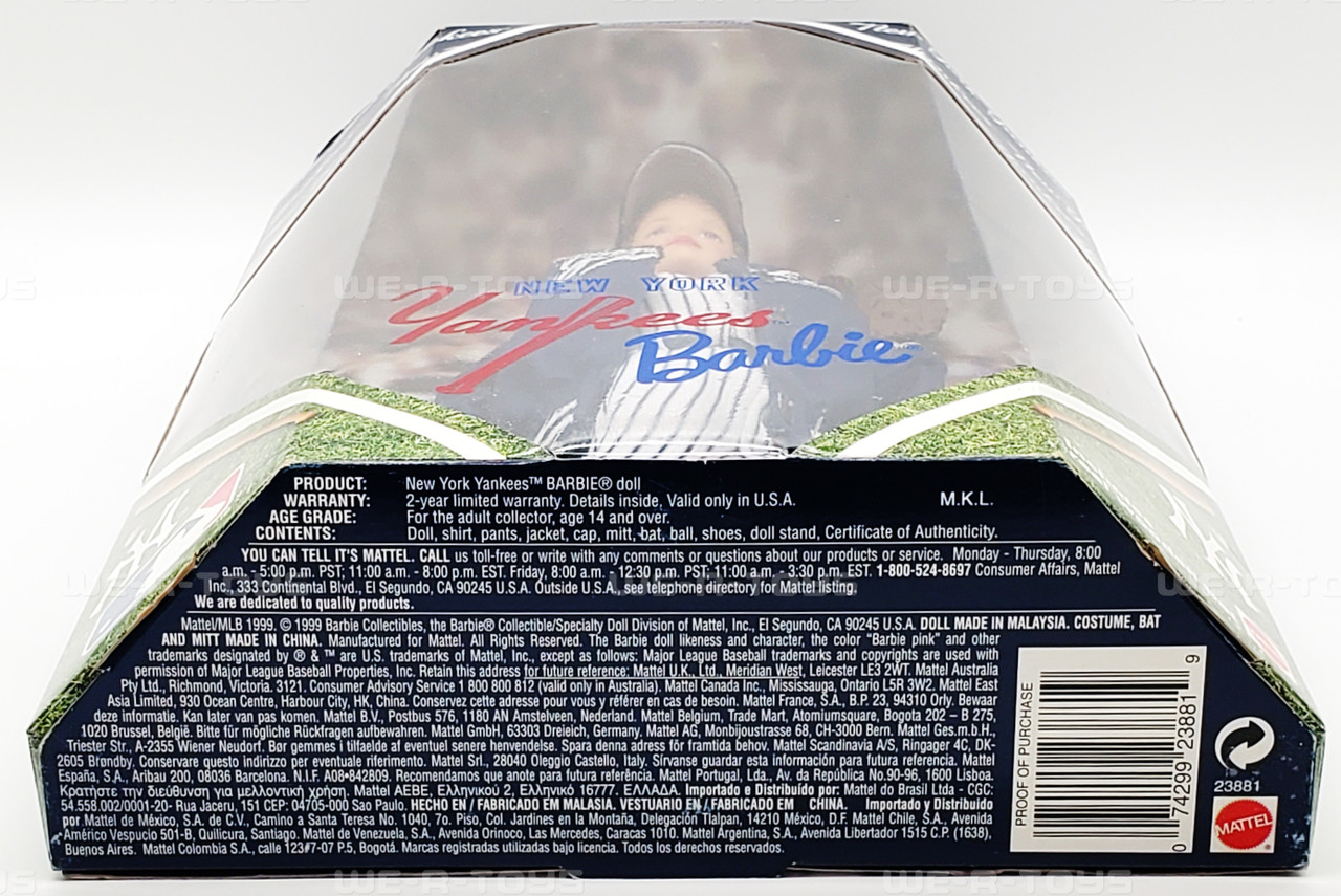マテル Barbie バービー コレクターエディション ニューヨーク ヤンキース Major League Baseball Yankees 1999 Barbie Doll for sale