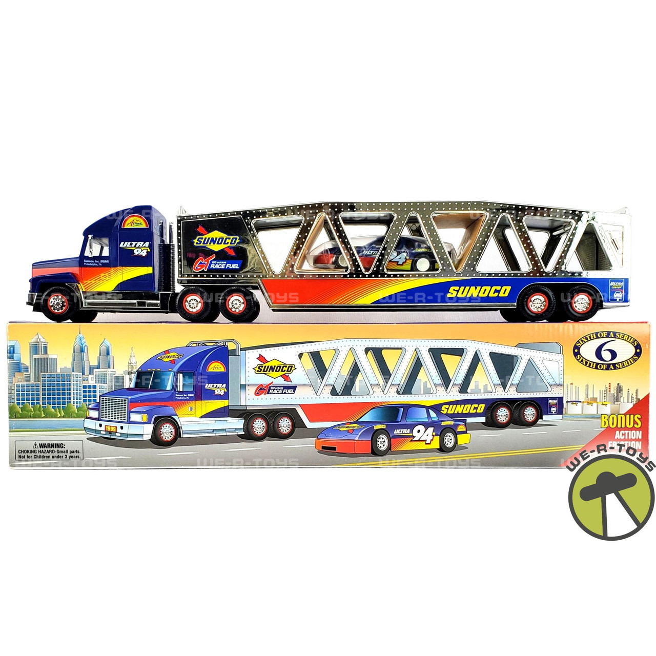 1999 Sunoco Car Carrier Collector's Edition 1:38 Scale Model