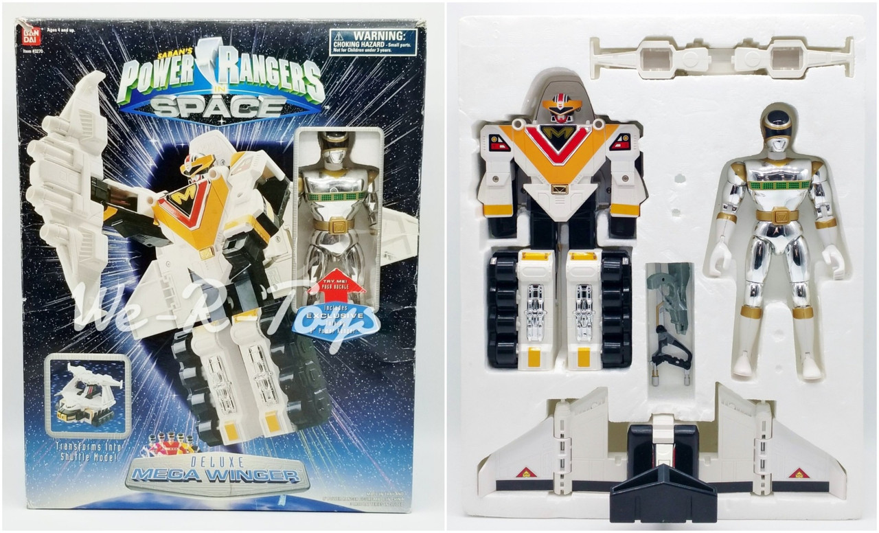 Power Rangers in Space Deluxe Mega Winger w/ Shuttle Mode 1997