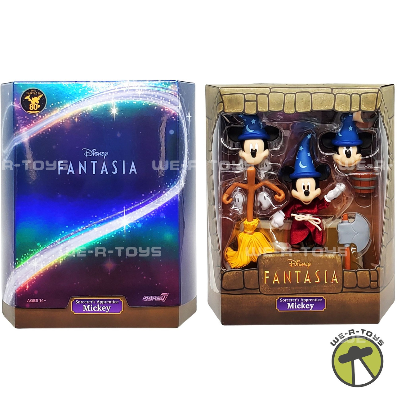 Disney Ultimates Fantasia Sorcerer's Apprentice Mickey Mouse Super 7