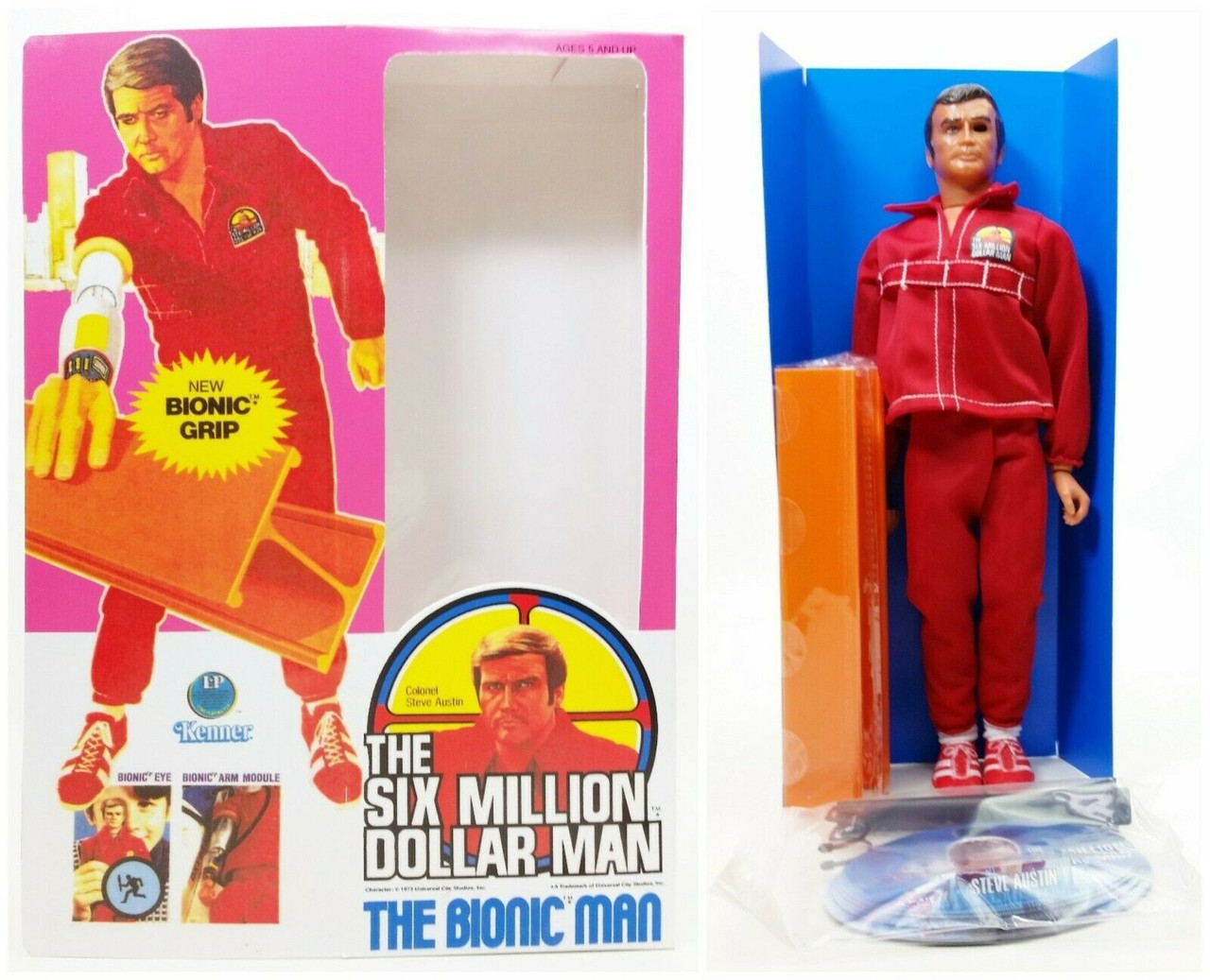 Chip Bionico Originale Kenner Six Million Dollar Man, 1974, Vintage, Col. Steve Austin - Foto 5