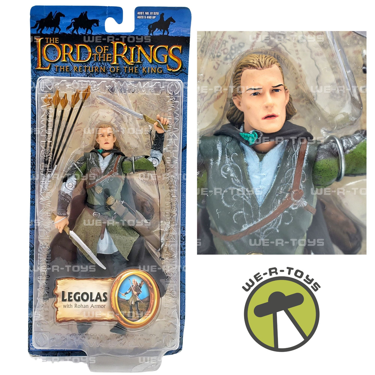 Lord of the Rings Return of the King Legolas in Rohan Armor Action