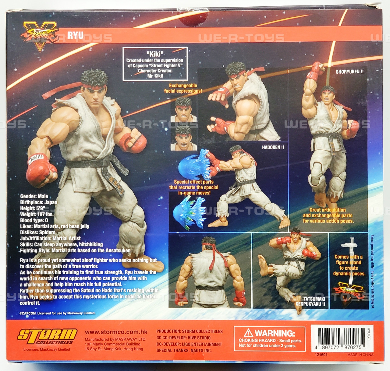 Street Fighter V Special Edition Blue Version Ryu 1:12 Scale