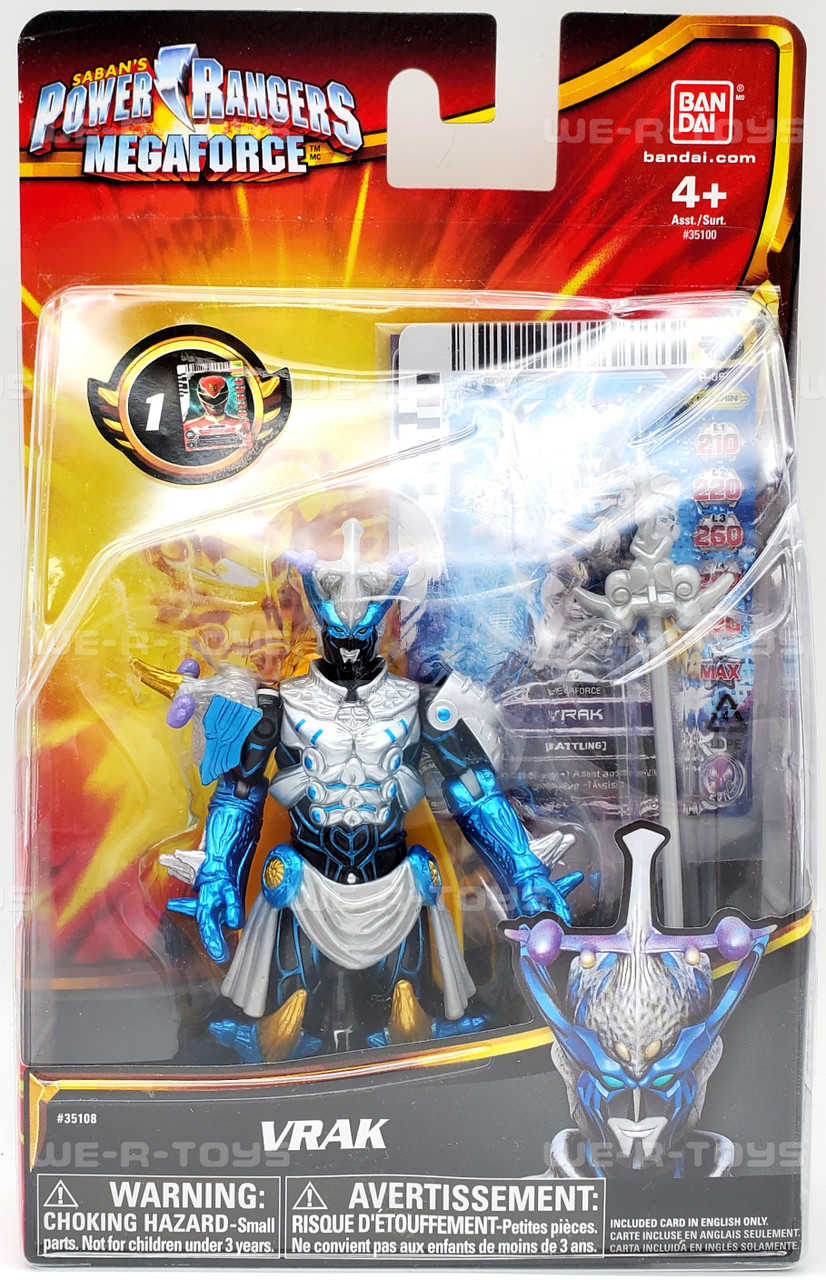 Power Rangers Megaforce VRAK ブレドラン フィギュア Saban's Power Rangers Megaforce Vrak Action Figure with Card