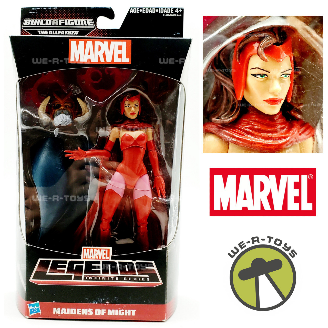 Hasbro Marvel Legends Infinite Series: Maidens Of Might - Action Figure Captain Marvel 6 Pollici, Con Accessori E Pezzo Build-A-Figure