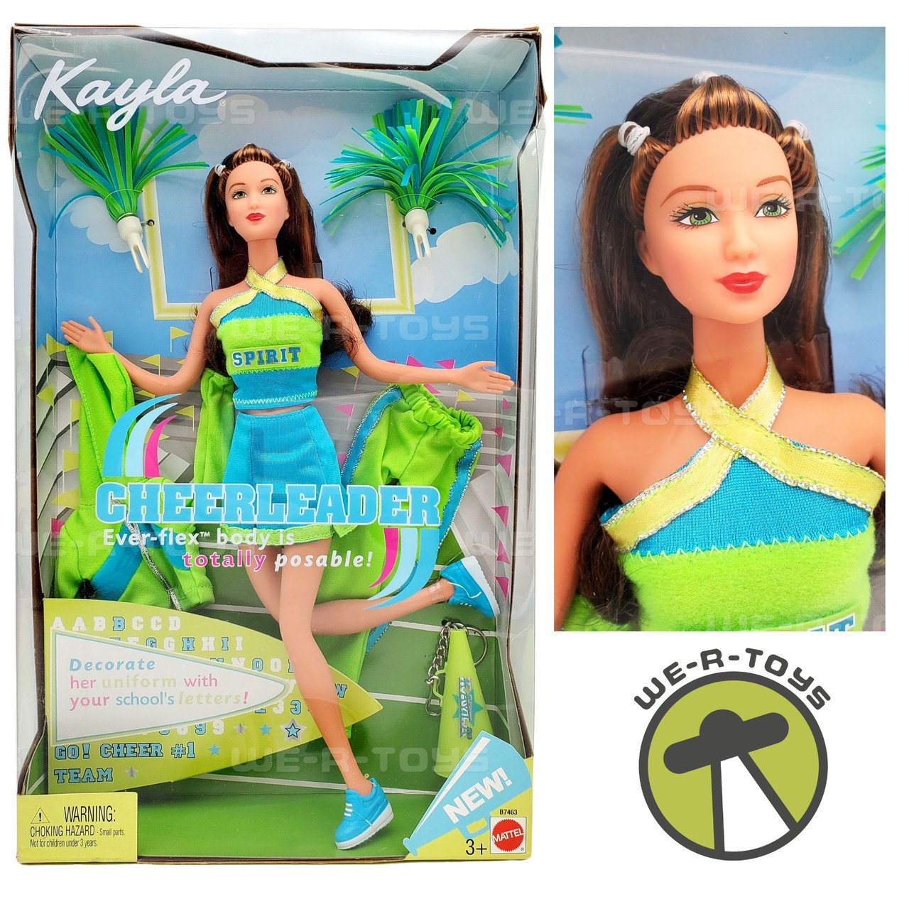 Kayla Friend Of Barbie Cheerleader With Ever Flex Body B7463 Mattel Nrfp We R Toys