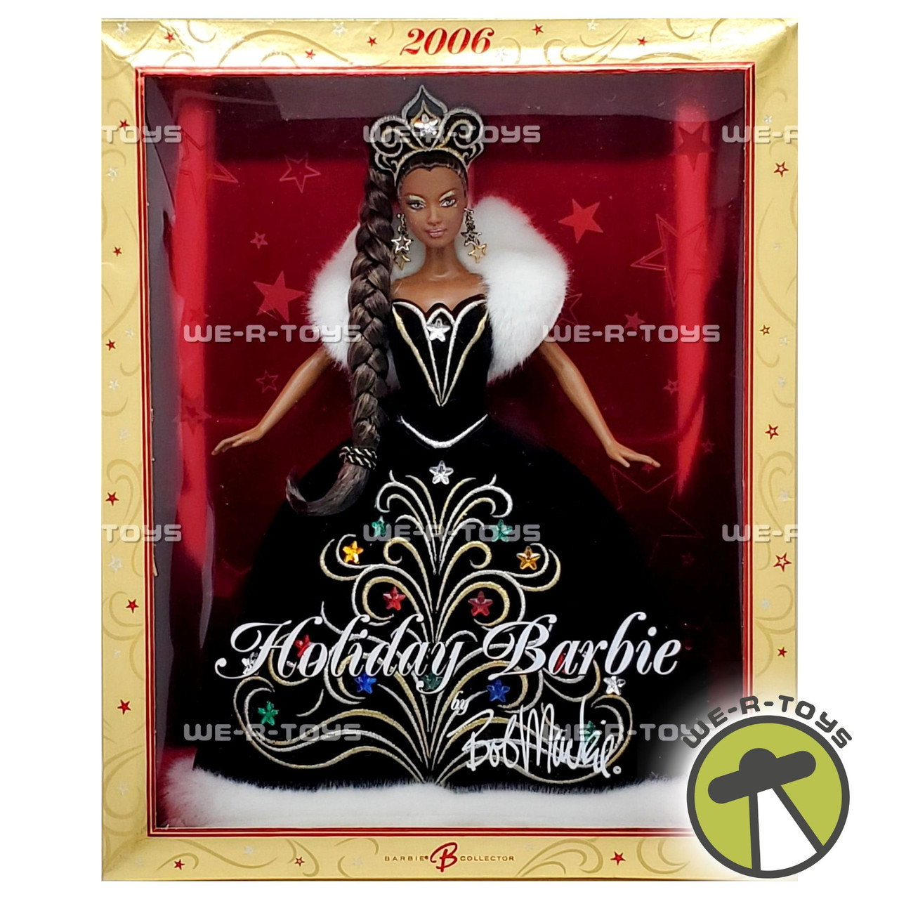 2006 Holiday Barbie Doll by Bob Mackie African American Mattel 