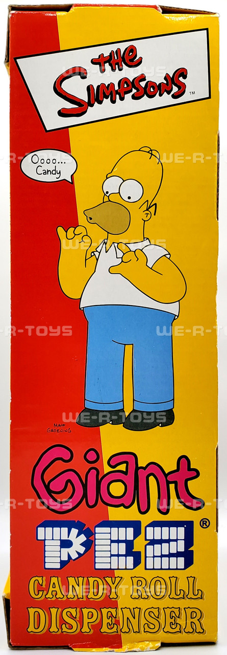Giant PEZ Candy Roll Dispenser シンプソンズ The Simpsons Giant Pez Candy Roll Dispenser Homer VTG 2002