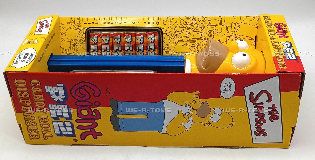 The Simpsons Homer Simpson Talking Giant PEZ Candy Roll Dispenser