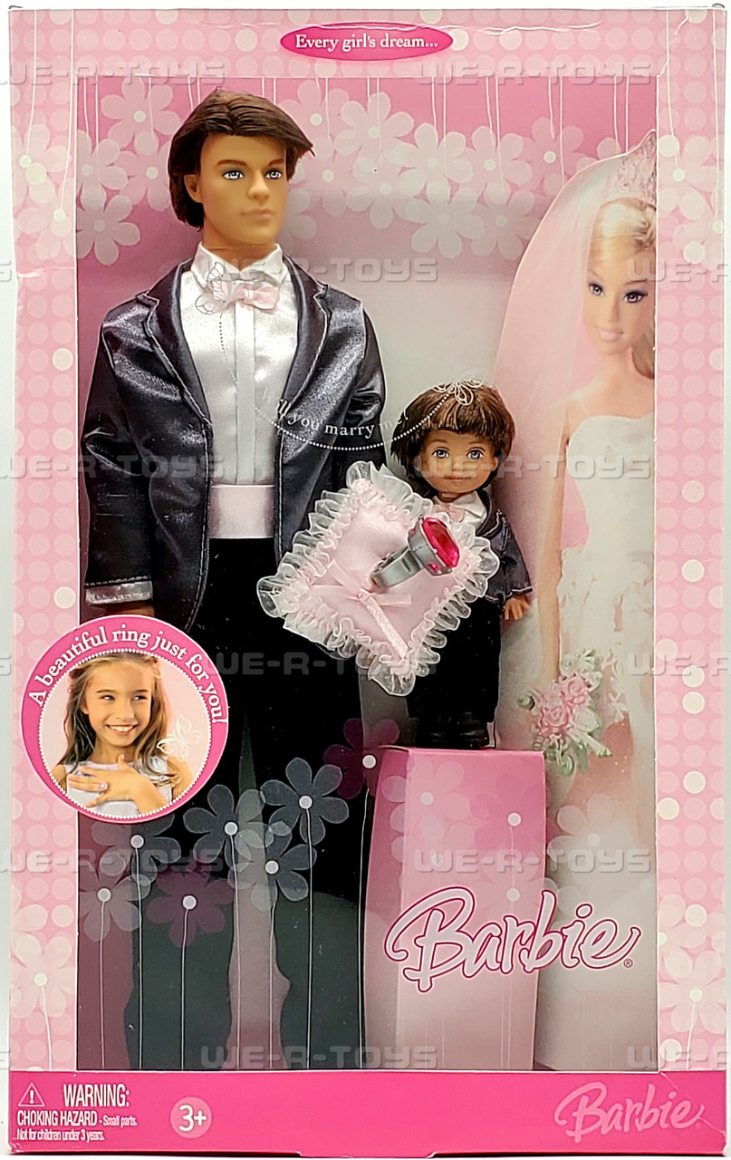 Barbie Groom Ken with Ring Bearer Doll Set 2006 Mattel L3830 We