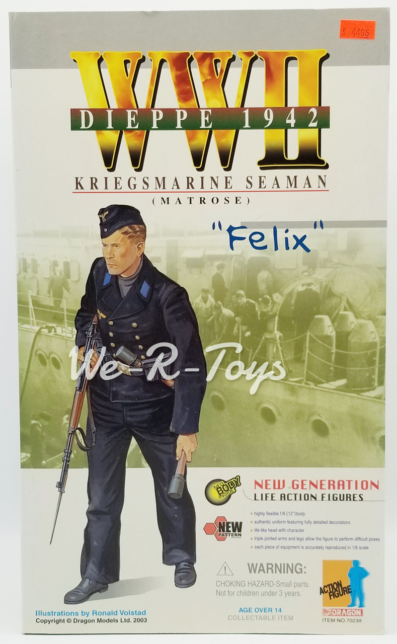 ドラゴン WWⅡ 1/6 ドイツ軍下士官  Dieppe Dragon 1/6th Scale WWII Dieppe 1942 German Kriegsmarine Seaman