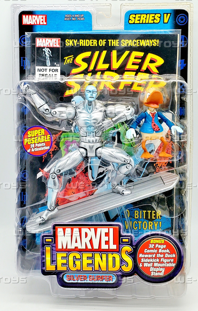 Marvel Legends Series V Silver Surfer Action Figure & Comic Book