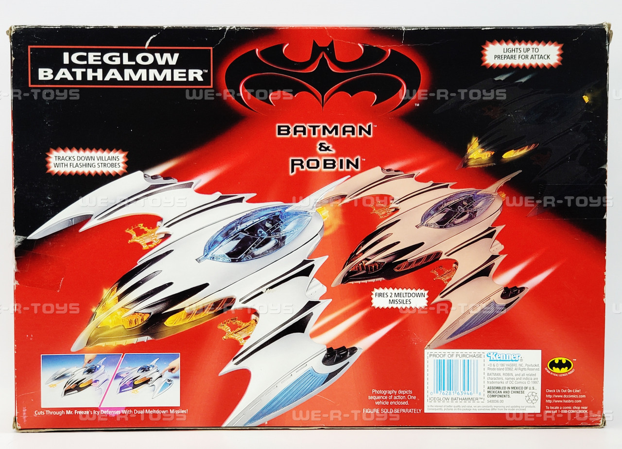 Batman & Robin Iceglow Bathammer Vehicle 1997 Hasbro 63946 USED